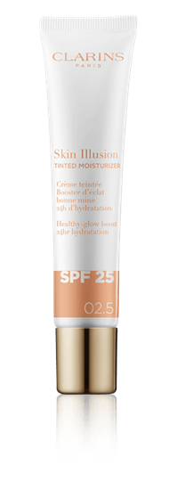 CLARINS SKIN ILLUSION TINTED MOISTURIZER SPF25 02.5 NEW